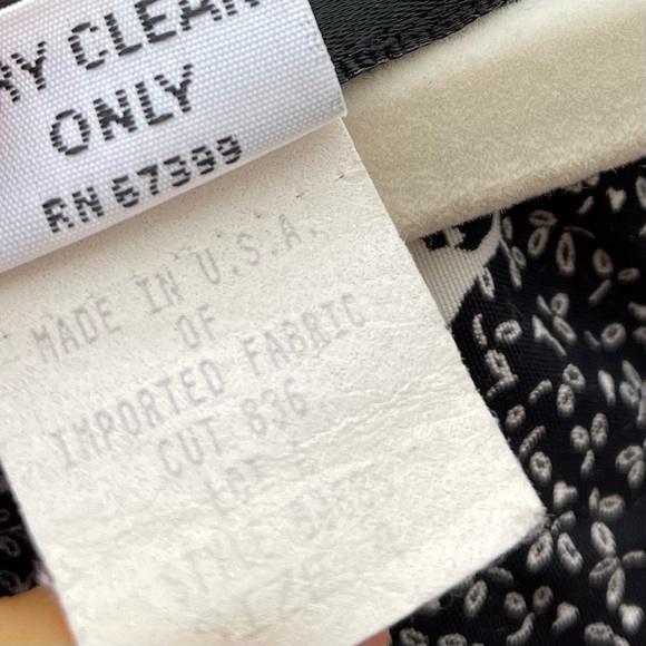 Vintage Donna Ricco Black & White Floral Romper Jumpsuit Dress Small Women - Picture 6 of 14